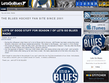 Tablet Screenshot of letsgoblues.com